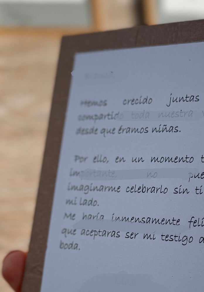 ¿Quieres ser mi  testigo ? Enmarcado