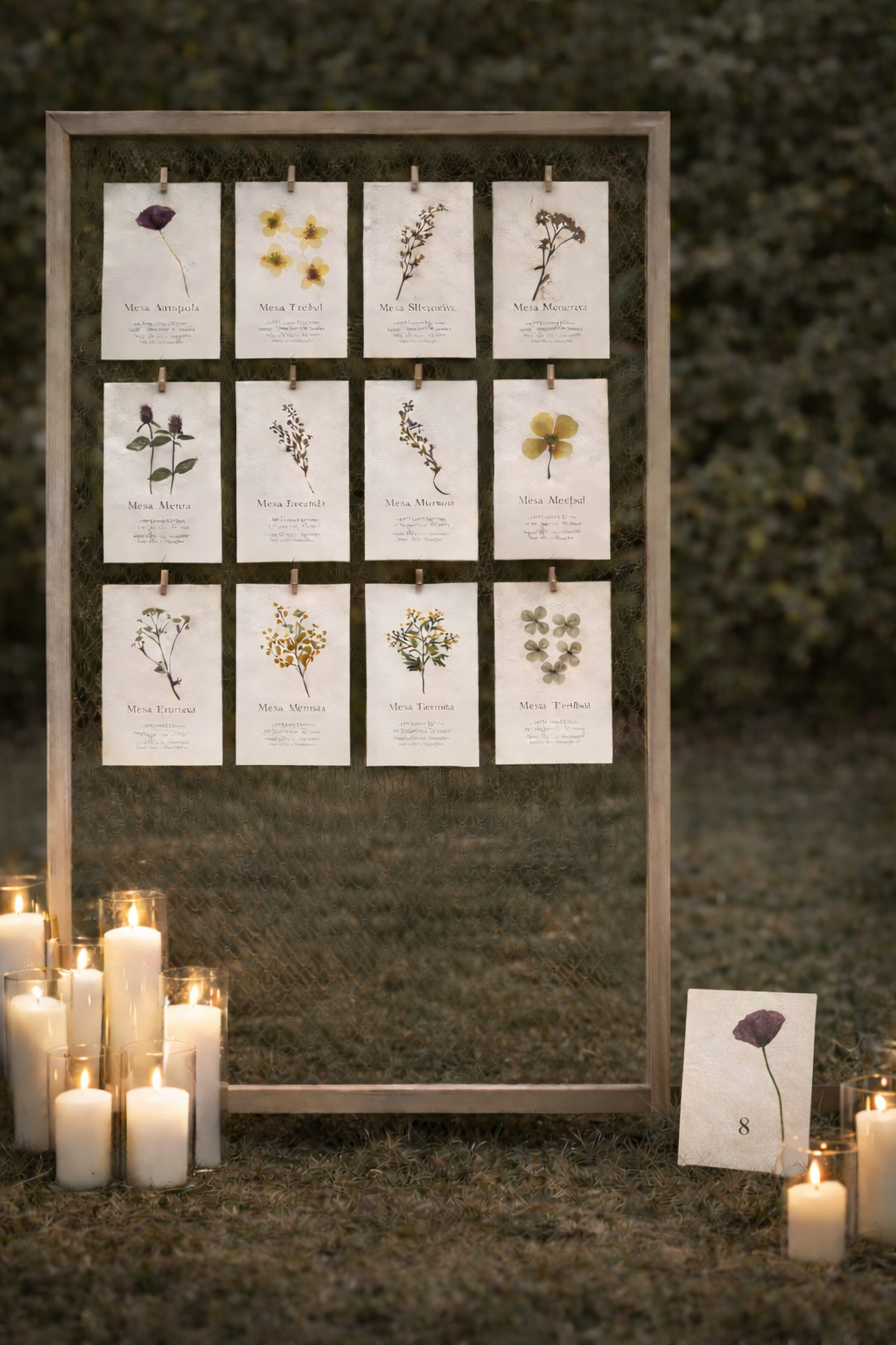 Meseros y seating plan
